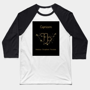 Astrology Collection - Capricorn (Symbol & Constellation) Baseball T-Shirt